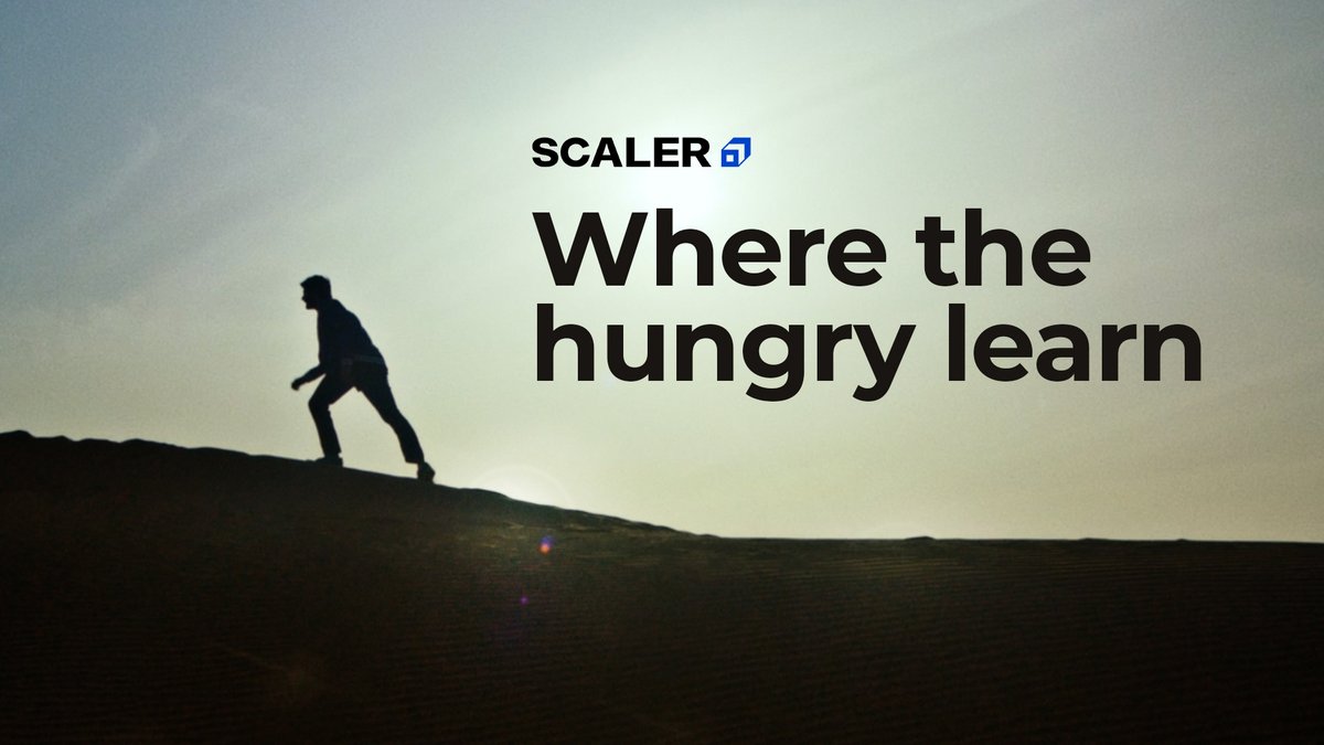 The world is full of dreamers who keep counting the steps. But only a few keep the hunger to climb. So which one are you? Take the hunger test to find out👇 #SCALER #WhereTheHungryLearn #CreateImpact