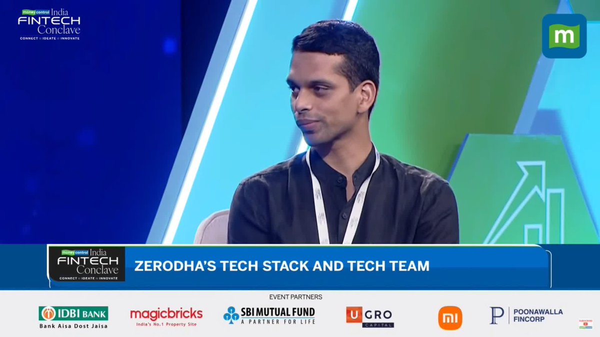 "Keeping things really simple. Having the conviction to avoid #FOMO. A lot of companies focus on way too many things. At Zerodha we always had short-term goals," Kailash Nadh 🔴 LIVE 👇 Chandra R. Srikanth