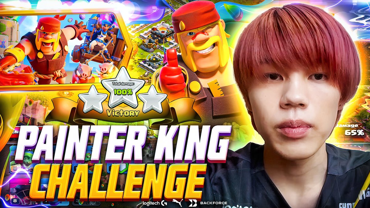 Do you want to complete The Painter King Clash of Clans challenge with 3 stars? Kazuma is here to help you with it. 📽️: #CoC #navination