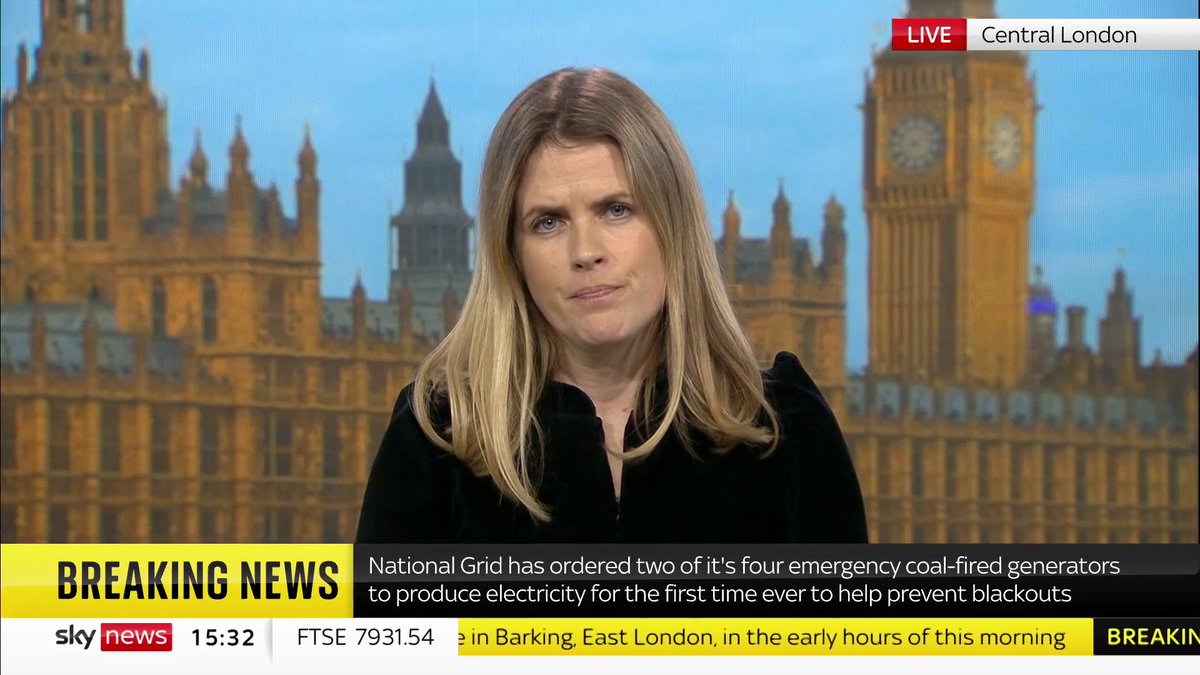 BREAKING: Britain's power system operator has ordered two of four emergency coal-fired generators to produce electricity for the first time this winter to help prevent the lights going out. Sky's @hannahtpsky has more on this story. 📺 Sky 501 / YouTube