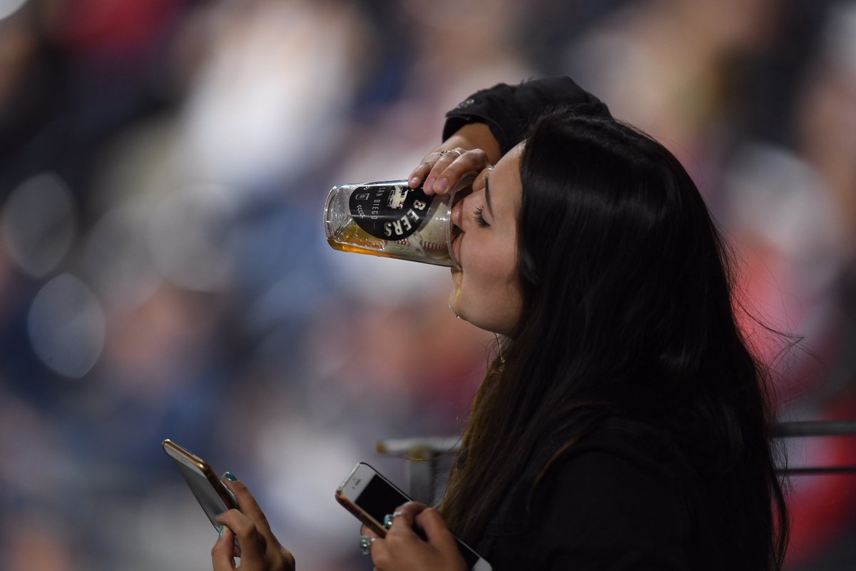 Never forget when this lady caught a foul ball in her beer and chugged it. This is wife material 😍