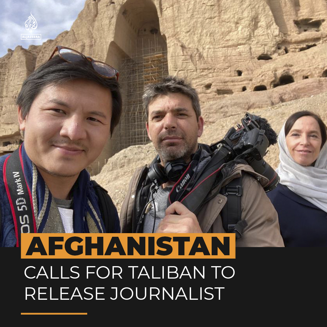 The wife of Franco-Afghan journalist Mortaza Behboudi, who has been held by the Taliban for 50 days, says she is worried about his condition after not speaking to him for over a month. Aleksandra Mostovaja told Al Jazeera about their last phone call ⤵️