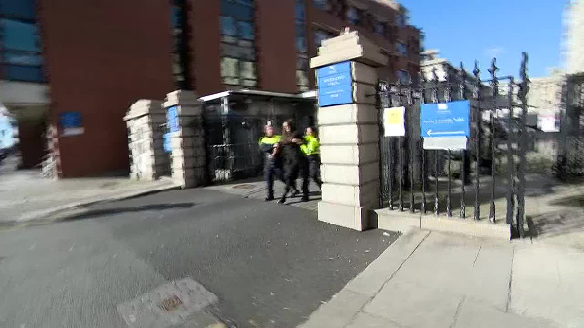 There were chaotic scenes at the Four Courts today as Enoch Burke and members of his family were physically removed as judges were dismissing the teacher's challenge to court orders to stay away from Wilson's Hospital School We'll have more details on #VMNews at 5:30 and 7
