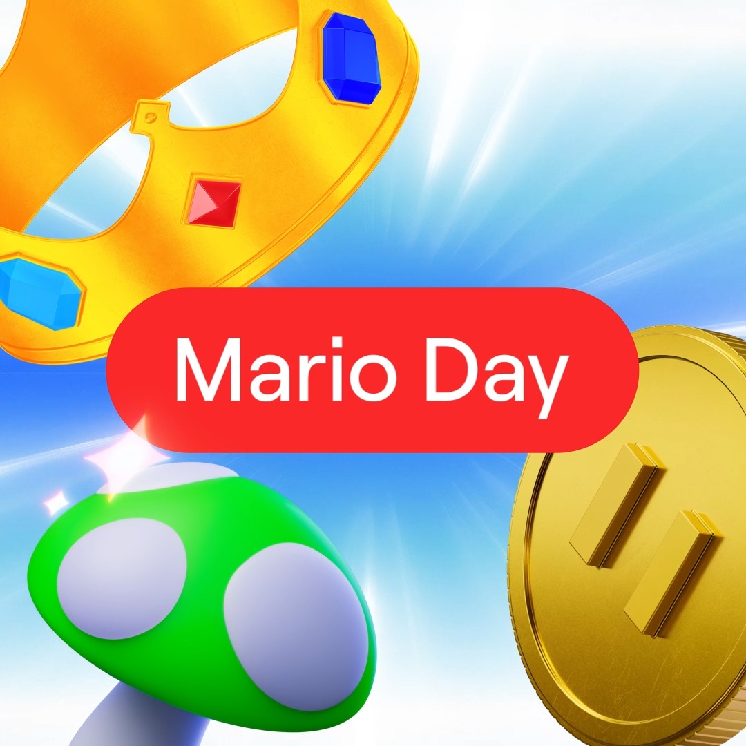 MAR 10 = MARIO DAY! So let’s make it Super. Stream with the tag ‘MarioDay’ and play Mario, play Paper Mario. Craft Mario out of paper. Play tennis dressed as Mario. Celebrate Mario in any and every way possible. More info: