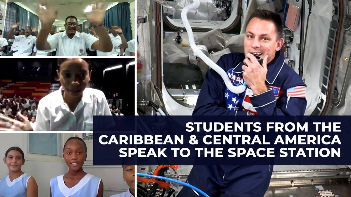 Keeping an eye on Earth! 🌎 Students from the Caribbean and Central America had the opportunity to learn about natural disaster research and monitoring, as seen from the unique perspective of the International Space Station.