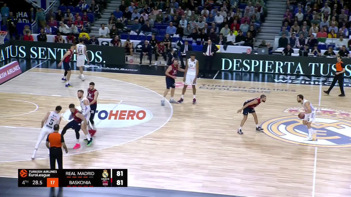 WHAT JUST HAPPENED๐ฑ๐ฑ๐ฑ Kosner Baskonia wins it at the buzzer in Madrid