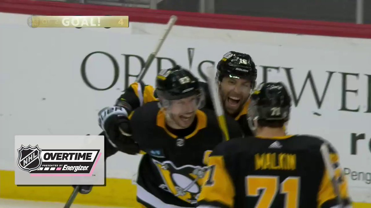 Some vintage Sidney Crosby to net this Energizer overtime winner for the x - Pittsburgh Penguins, who came back from a 4-0 deficit to secure the W. ⚡️