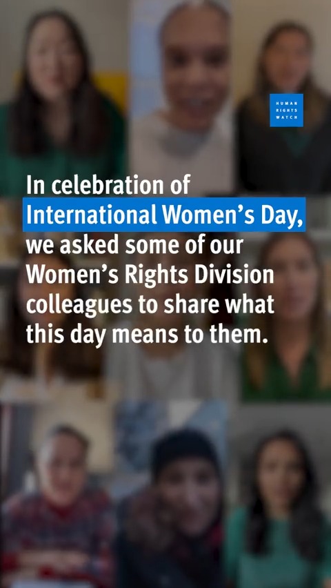 March 8 is International Women's Day! #IWD23 The fight for women’s rights is expansive and varied. But we are all connected, lifting each other up issue-by-issue, country-by-country, region-by-region. Hear from our colleagues about what this day means to them: