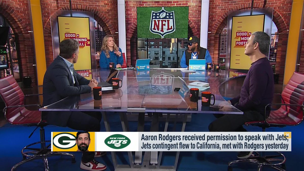 “Come back to the Packers we’ve got everything we need.” - Aaron Jones this morning inviting Aaron Rodgers back