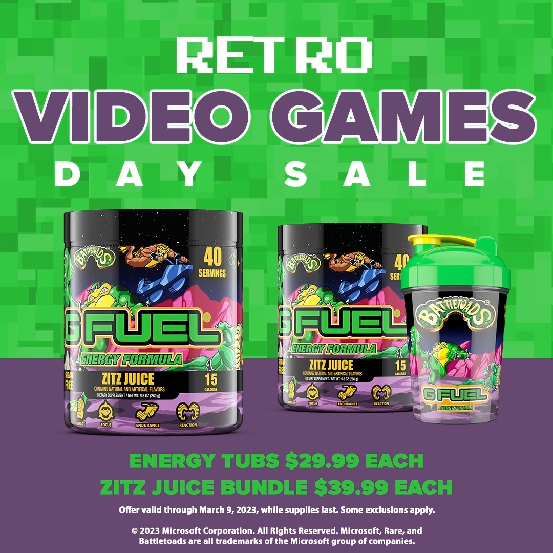 ๐ ๐๐๐๐ + ๐ฅ๐ง + ๐๐ข๐๐๐ข๐ช to win a #GFUEL ITEM of your choice from our RETRO VIDEO GAME COLLECTION!!! ๐พ Picking 2 winners tomorrow in honor of our #RetroVideoGameDay FLASH SALE! ๐๏ธ ๐ฆ๐๐ข๐ฃ ๐ฆ๐๐๐: