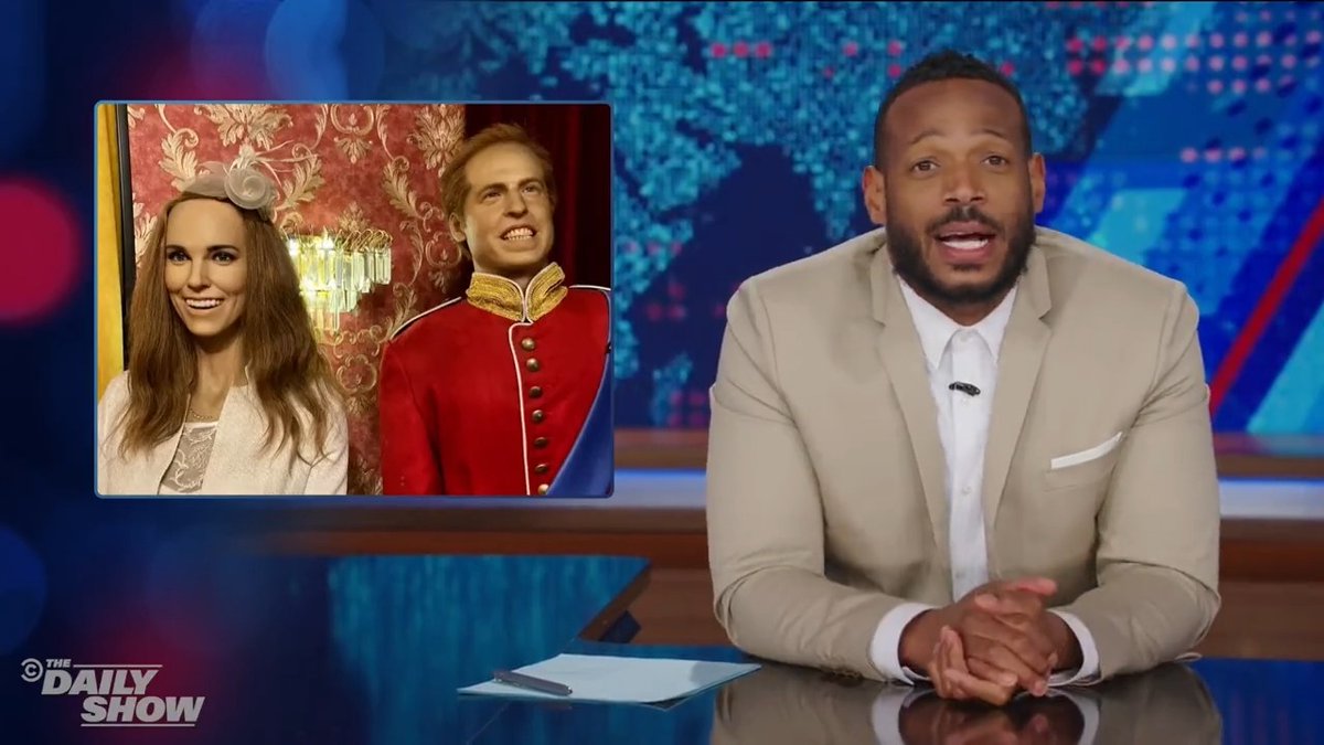 These Royal Family wax figures leave something to be desired. marlon wayans