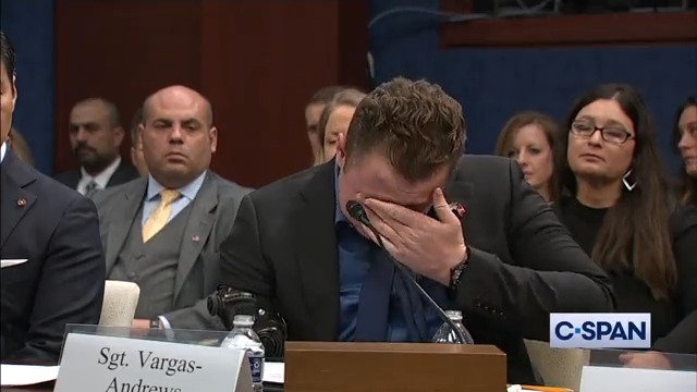 Listen to the EMOTIONAL testimony of Sgt. Vargas-Andrews, who lost his limbs, as he recalls the suicide bombing outside of Kabul airport: "I opened my eyes to marines dead or unconscious lying around me." The Biden administration has blood on their hands