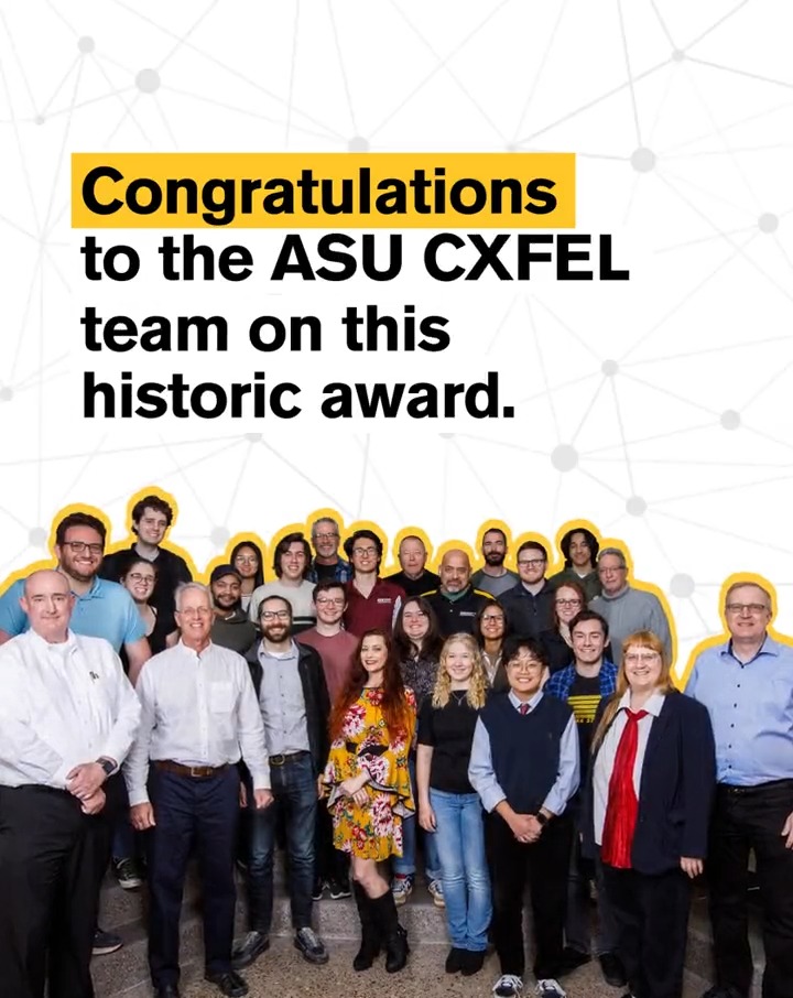 The U.S. National Science Foundation announced today a $90.8 million award to Arizona State University for the world’s first Compact X-ray Free Electron Laser! 👏 Advancements with this technology will impact human health, microelectronics, energy and other sciences — read the full Arizona State UniversityNews story: