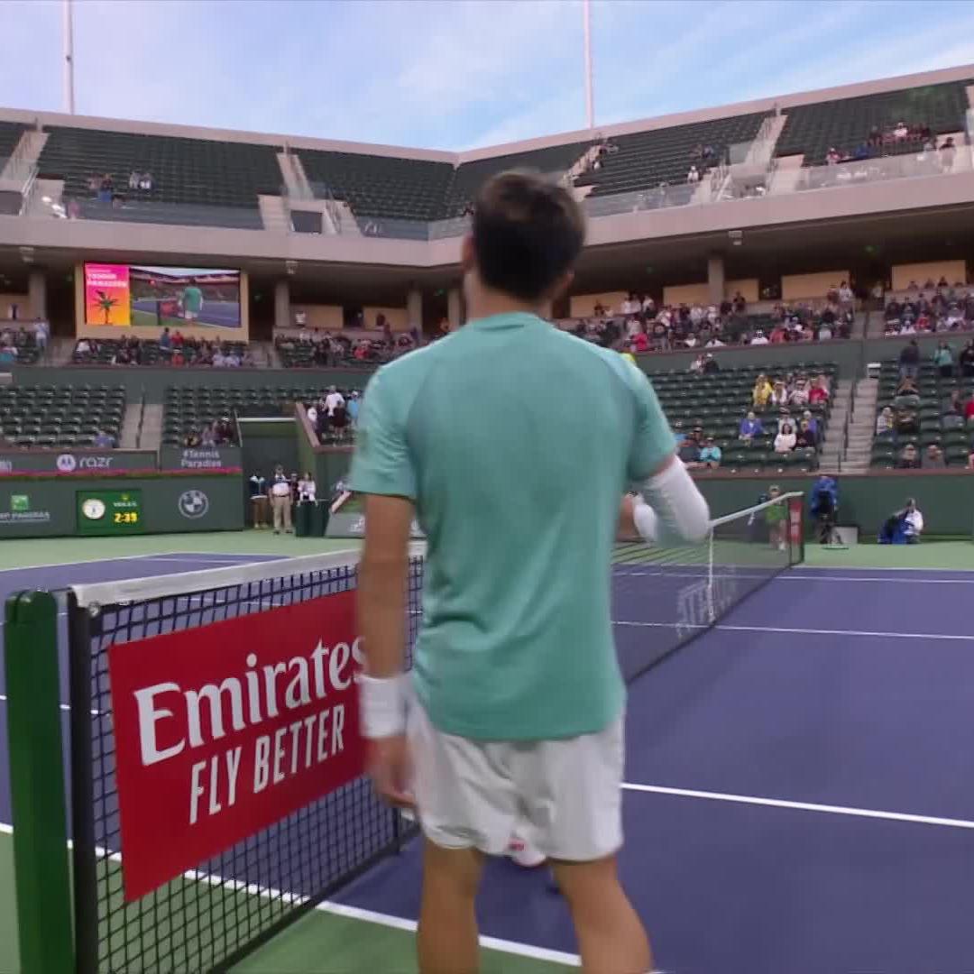 Wu Pulls Thru 😍 Fresh off his historic title run in Dallas, Wu Yibing defeats Munar in a 3-set thriller to advance to R2 in Indian Wells! #TennisParadise
