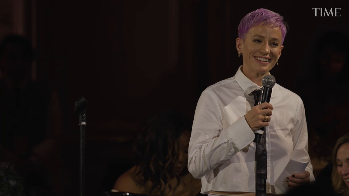 Watch: Megan Rapinoe (Megan Rapinoe) gives a toast at the TIME Women of the Year Gala