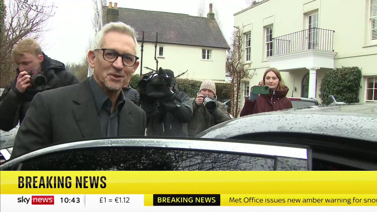 BREAKING: Gary Lineker says he stands by his comments after he criticised the government's Illegal Migration Bill as "immeasurably cruel" and compared language used to announce it as "not dissimilar to that used by Germany in the 30s" 📺 Sky 501