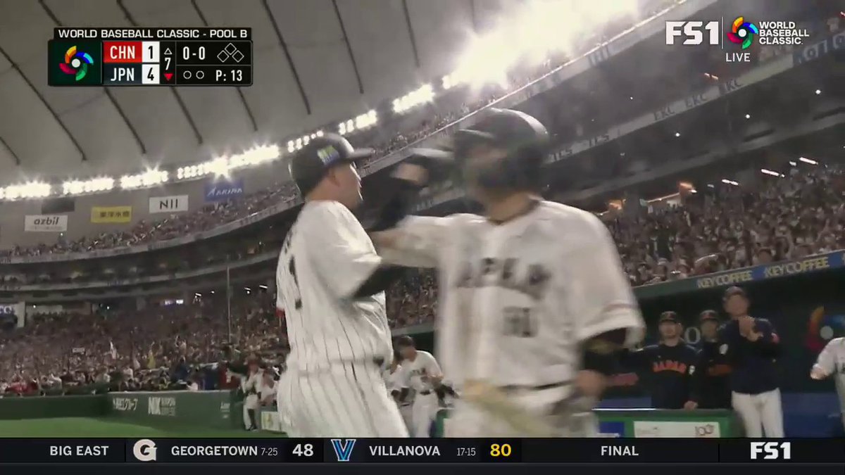 Listen to the crowd the second that Shugo Maki makes contact on this homer. It must be unreal to play in a big game at the Tokyo Dome.