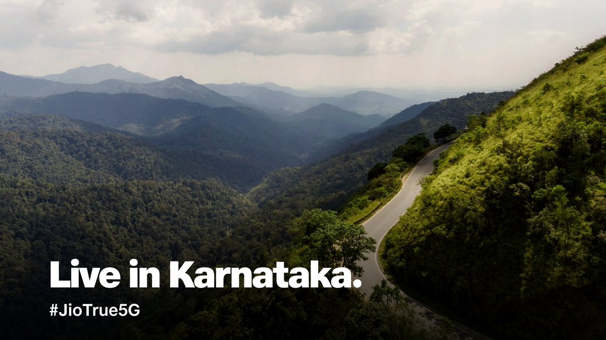 Welcoming Karnataka on #JioTrue5G 🥳 #Karnataka #India #5G #Jio5G #True5G #IndiaOnJioTrue5G #5GSpeed