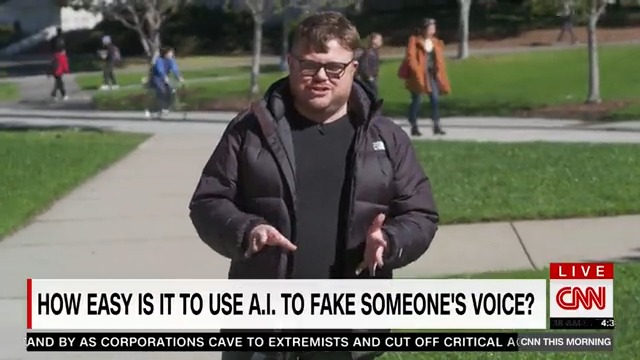 How easy is it to fake someone's voice using AI technology? Really easy. Donie O'Sullivan joins us with some live demonstrations: