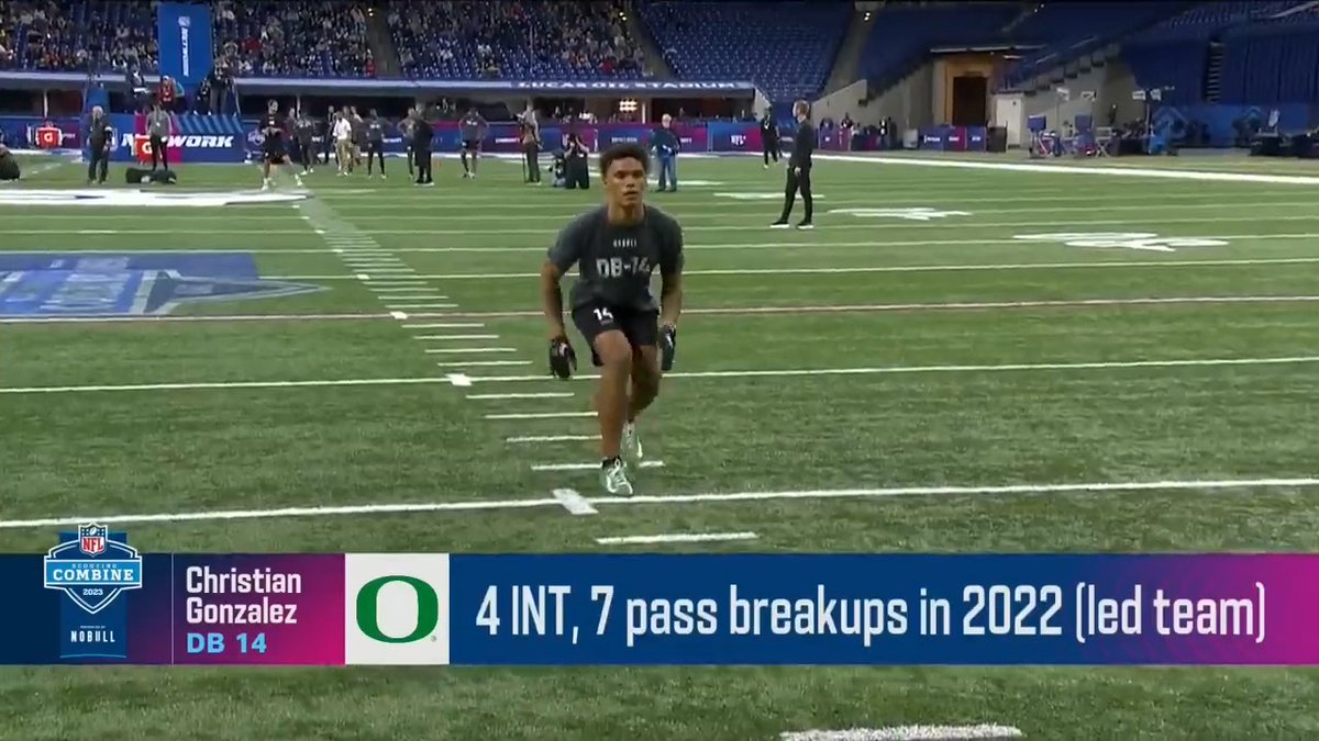 .Gonzo put on a performance at the 2023 Combine 🔥 Who will draft this Oregon Football CB? 👀