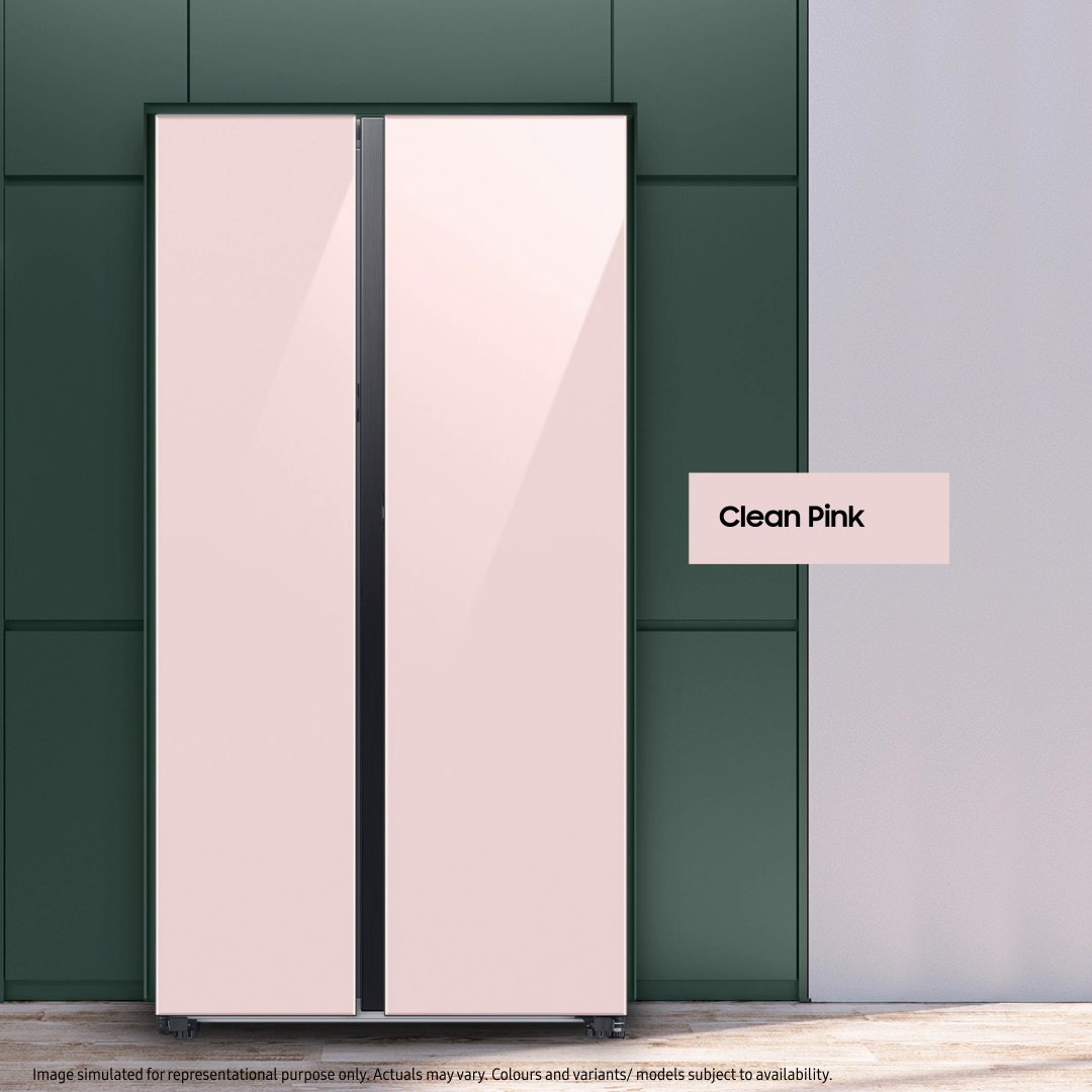 With curated colours to choose from, the Bespoke Side by Side Refrigerator is set to be a welcome addition to your home. Buy now: #Samsung