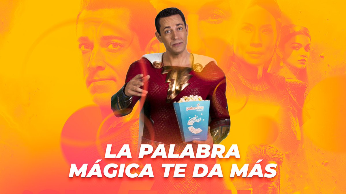 ¡#Shazam tiene grandes regalos! Hasta el 29 de marzo con decir “Shazam” en dulcería te darán un combo más grande, así tal cual por arte de magia. 🍿😍