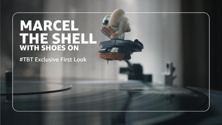 TBT From tiny shell to big star 🤩 Take a look at #Oscar nominated Marcel the Shell (with Shoes On) as he discovers "The IMDb" 🐚💛