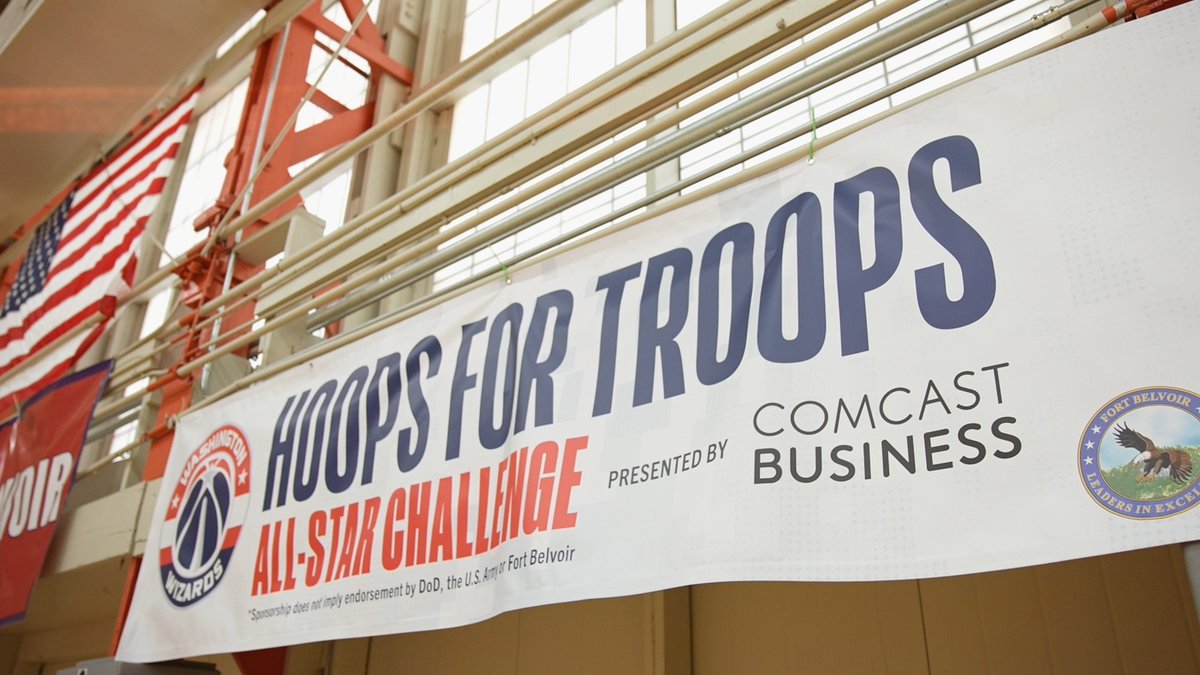 a full day of fun and giving back at Fort Belvoir for our Hoops for Troops All-Star Challenge 🌟 #DCAboveAll | Comcast Business
