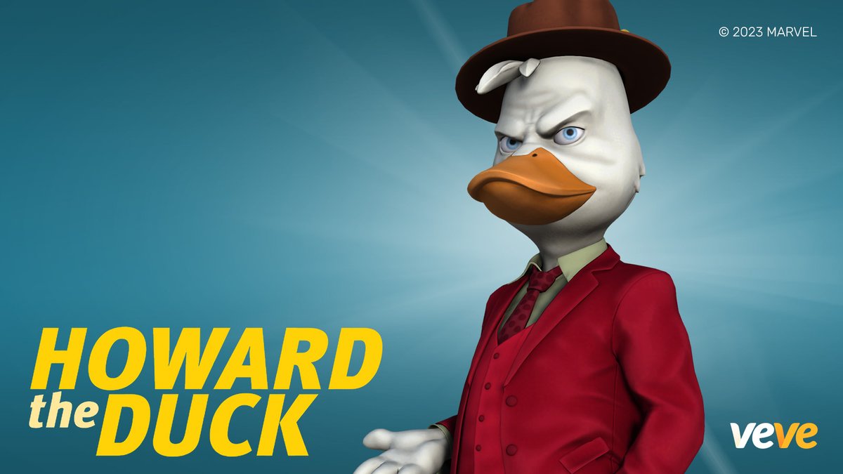 Pulled to Earth by mystical means from his faraway home, Howard the Duck made the most of a bad situation the only way he knew how...by making it worse. Two Marvel Entertainment digital collectibles drop in blind box format Sun, 12 March at 8 AM PT! #CollectorsAtHeart 💙🦆