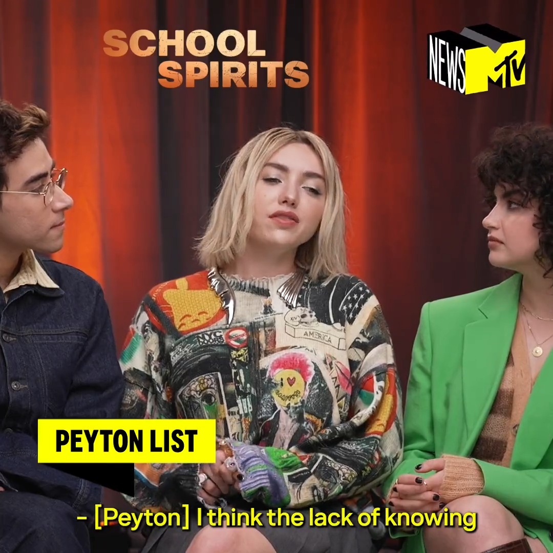 We caught up with Peyton List, @SarahYarkin, and Nick Pugliese of #SchoolSpirits on @Paramountplus to chat about "cozy nights" with the cast, surprises in the script, trying to solve the mystery of who was responsible for Maddie's death, and more! Watch: