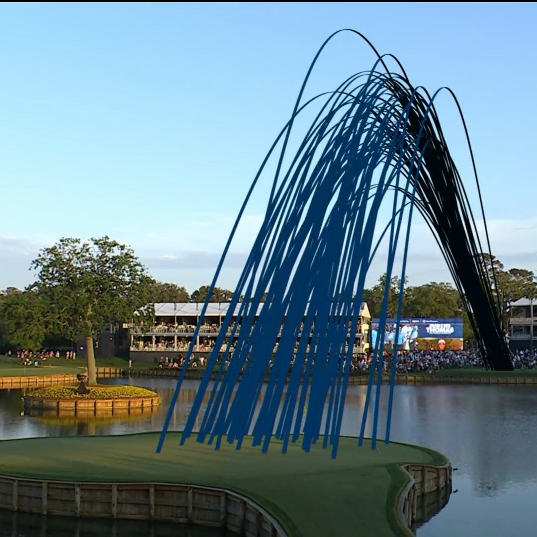 Every single tee shot at No. 17 from Round 1 @THEPLAYERSChamp 🎆