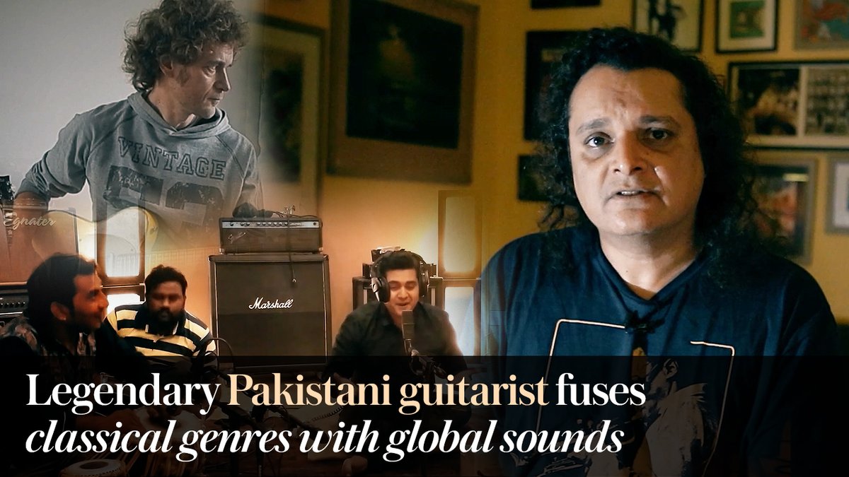 #WATCH: “We all sing live in one session, no editing, no tuner, no digital alteration. That’s the biggest thing Rivayat is bringing back.” Legendary Pakistani guitarist Mekaal Hasan’s rare “Rivayat” series fuses classical genres with global sounds -