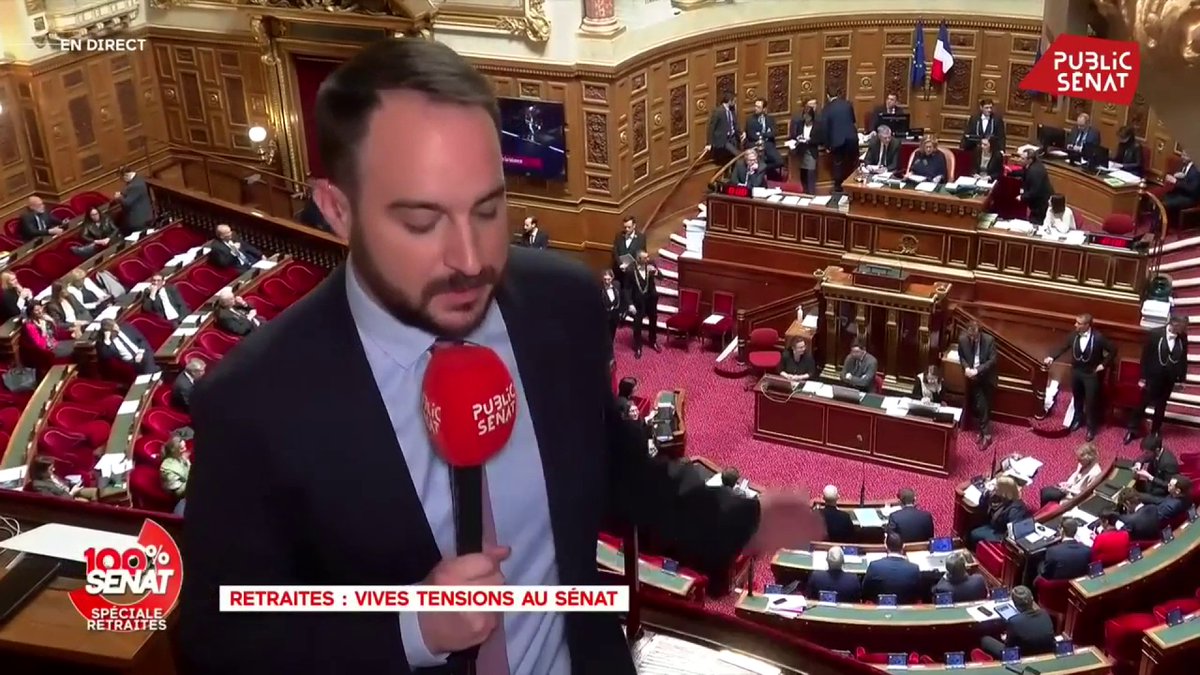 .Olivier Dussopt annonce le vote bloqué sur l'ensemble du texte de la réforme des #retraites. Le direct : #DirectSénat