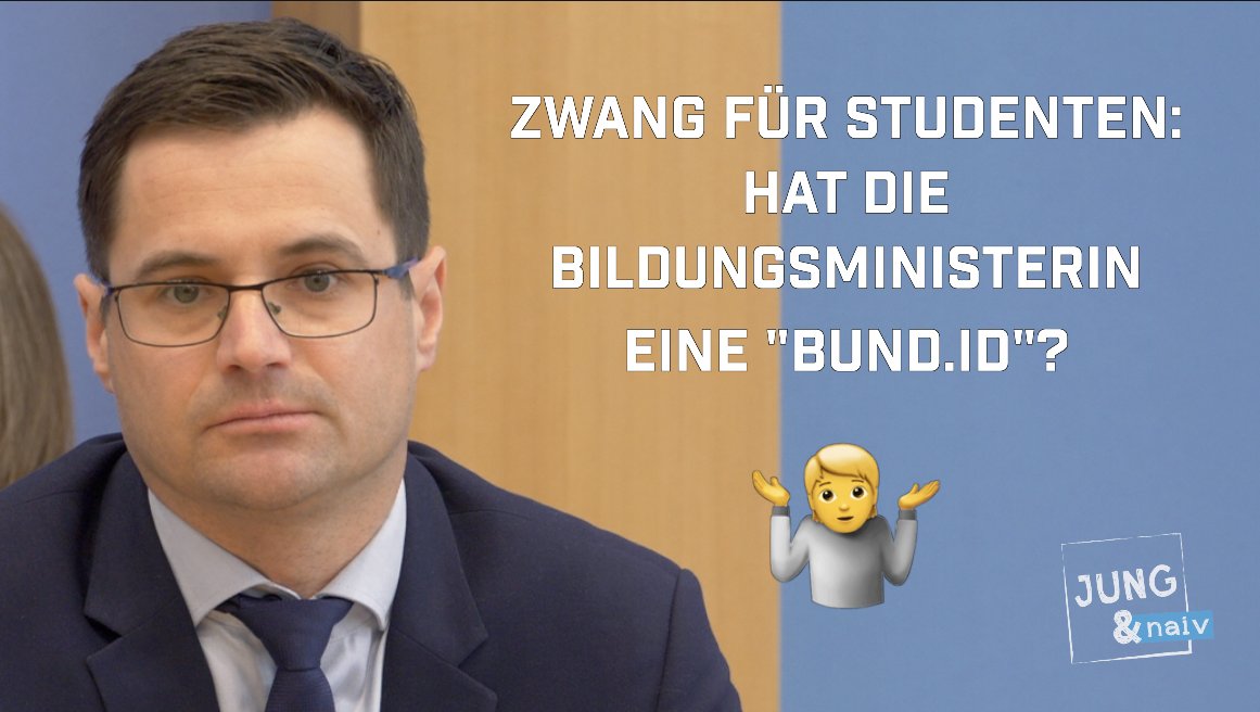 Absurd: Studierende sind gezwungen sich eine " zuzulegen um die €200 "Soforthilfe" zu bekommen. Die Bundesbildungsministerin ist für den Zwang verantwortlich, aber hat offenbar nicht mal selbst eine #BundID. Ihr Ministerium überlässt es uns zu spekulieren