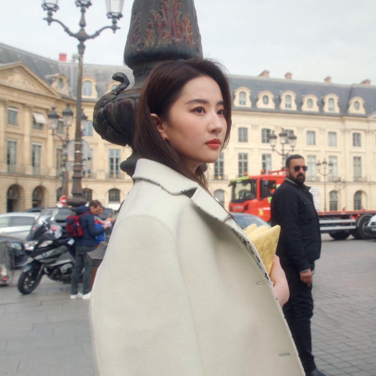 Join #LiuYifei for #LVFW23. Wearing a leather dress by Nicolas Ghesquiere, the House Ambassador shares her thoughts on the collection and how excited she is to be in Paris for the #LouisVuitton Women’s Fall-Winter 2023 show. Watch the full video at