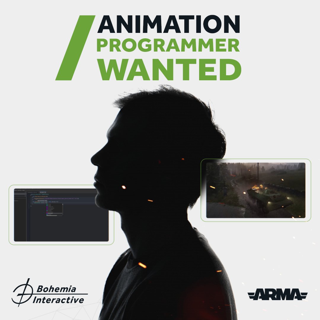 🚨 Join a team of talented #developers on the #Arma4 project. You will work directly with our #LeadProgrammer to implement and extend tools for the popular #Arma game series. 🕹️ Get in touch with us at 👉