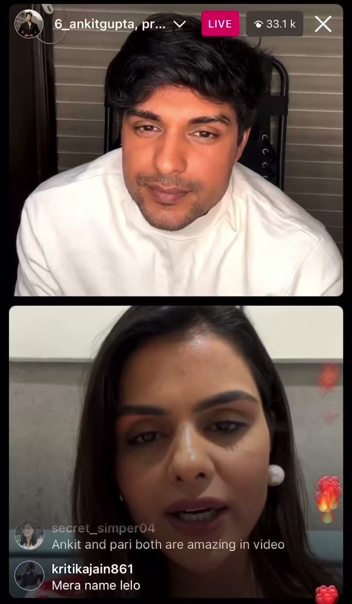 Ankit was literally mesmerised the whole live lol. he said if they argue now he will be the one to make up with her. THE GROWTH #PriyankaChaharChoudhary #AnkitGupta #priyankit KUCH ITNE HASEEN FT PRIYANKIT