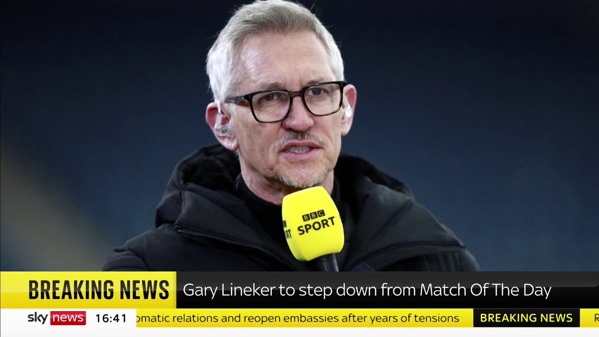 BREAKING: The BBC has confirmed Gary Lineker is stepping back from presenting Match of The Day Read more: 📺 Sky 501, Virgin 602, Freeview 233 and YouTube