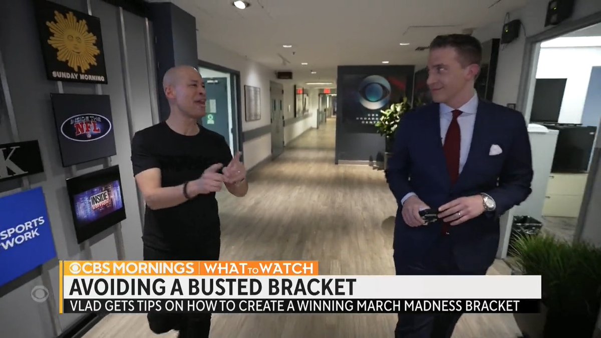 Are you ready to fill out your #MarchMadness brackets? @VladDuthiersCBS is determined to win this year's office pool — and is sharing some tips from Jon Rothstein and others on how to make expert picks next week on #CBSMornings.