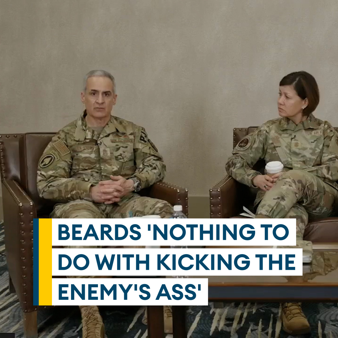 A top adviser in the US military has said "quit wasting our time on something that doesn't have anything to do with kicking the enemy's ass" when talking about beards in the military. Chief Master Sergeant Ramon 'CZ' Colon-Lopez shared his views on a social media stream.