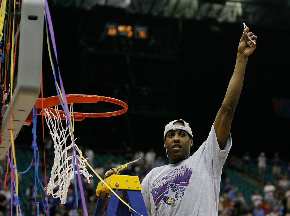 "A Kansas comeback for the history books!" The Mario Chalmers game-winning shot that gave Kansas Men’s Basketball its third natty was clutch 💪