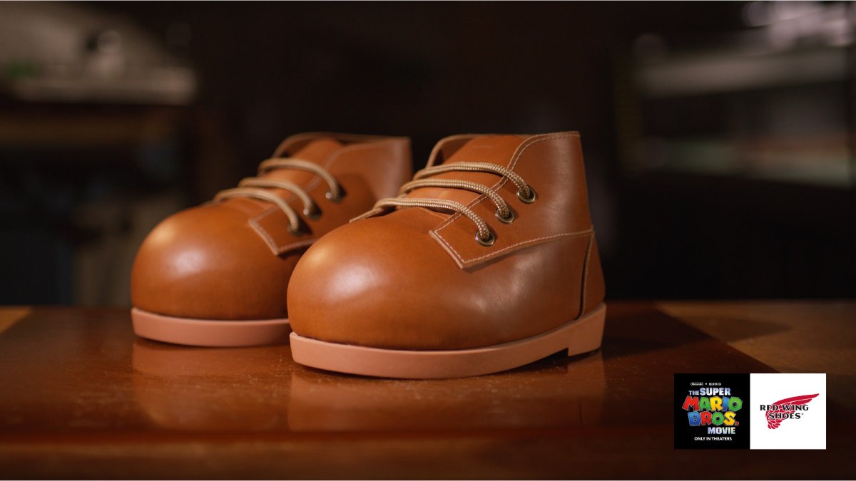 Every on-screen pixel was meticulously accounted for when @redwingshoes' skilled craftspeople turned Mario’s boots into a real-life, one-of-a-kind pair. Watch out, Bowser. #SuperMarioMovie #MAR10Day