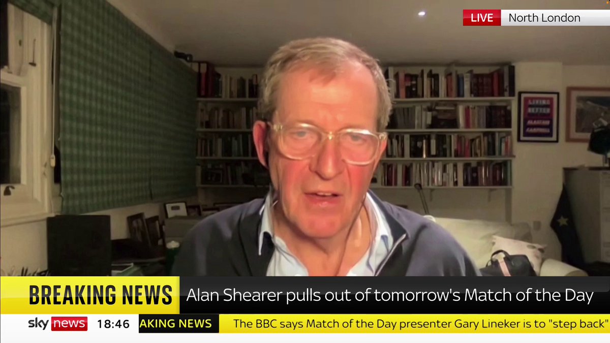 "Who's next?" Former Downing Street Director of Communications ALASTAIR CAMPBELL questions the BBC's statement saying Gary Lineker will 'step back' from tomorrow night's MOTD Full story: 📺 Sky 501, Virgin 602, Freeview 233 and YouTube