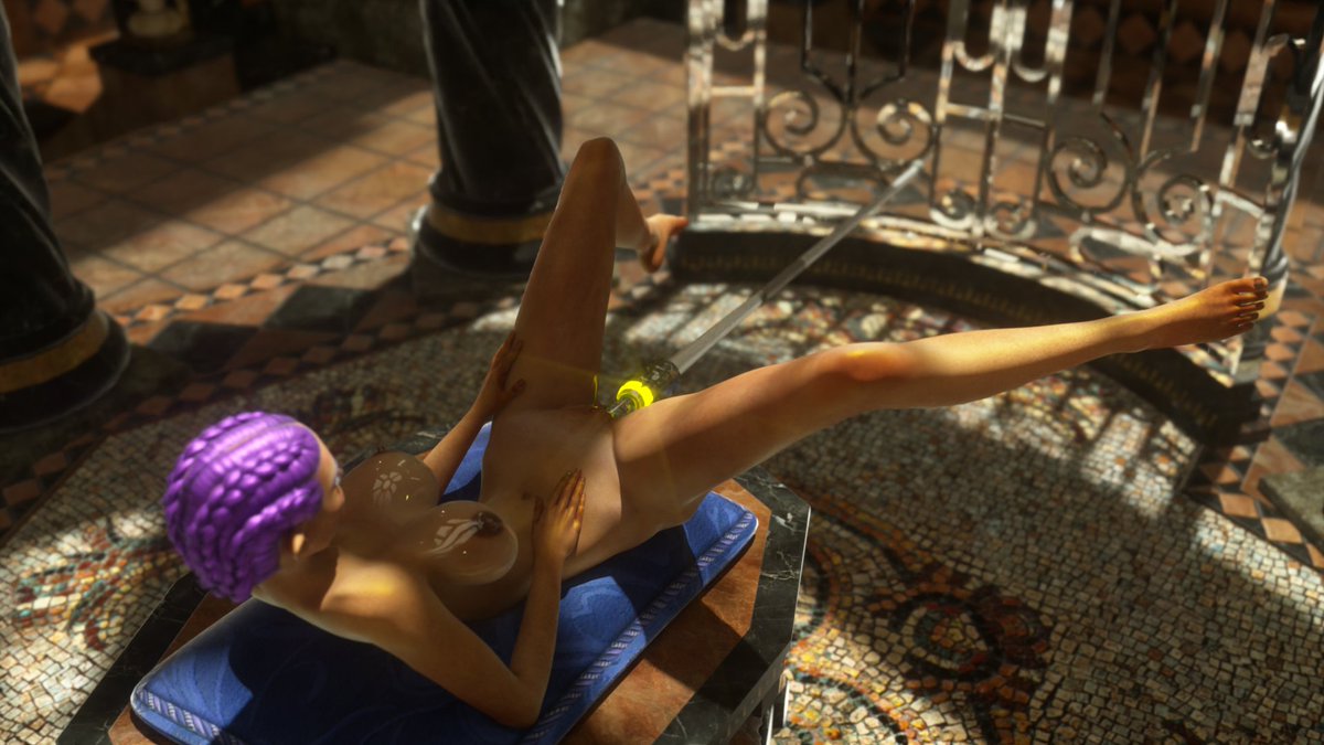 This months' animation currently on my Patreon (3:17 runtime), Elf Queen Zenea uses her people's mystical artifact in an unusual way. Also, she does a lot of leg lifts apparently. Voice: KarissaPresentsVA🔞(Retired) Music: Dani Long
