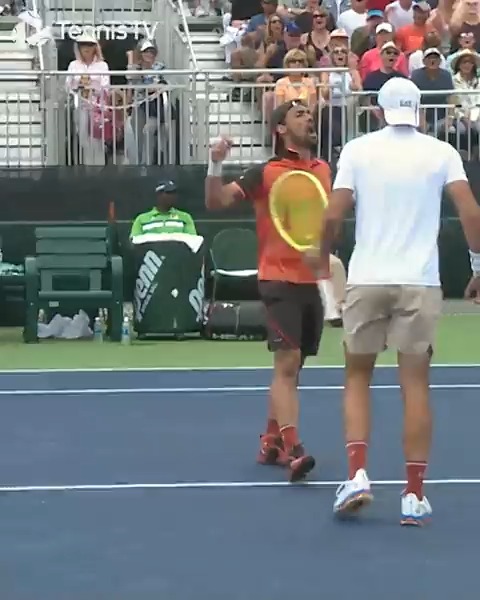 Absolute INSANITY from Fabio Fognini x Simone Bolelli 🤯 #TennisParadise