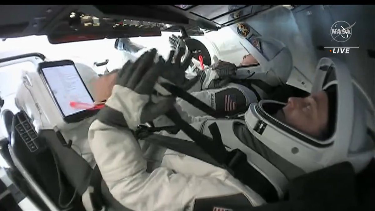 The hatch is now closed between the SpaceX Dragon Endurance spacecraft and the space station as the crew prepares for undocking. NASA TV coverage resumes at 1:45am ET. More details..