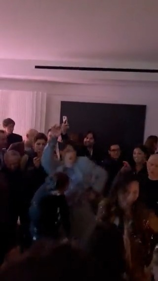 Michelle Yeoh, Tessa Thompson and Harry Shum Jr. hit the dance floor at Vanity Fair’s #EEAAO #Oscars party