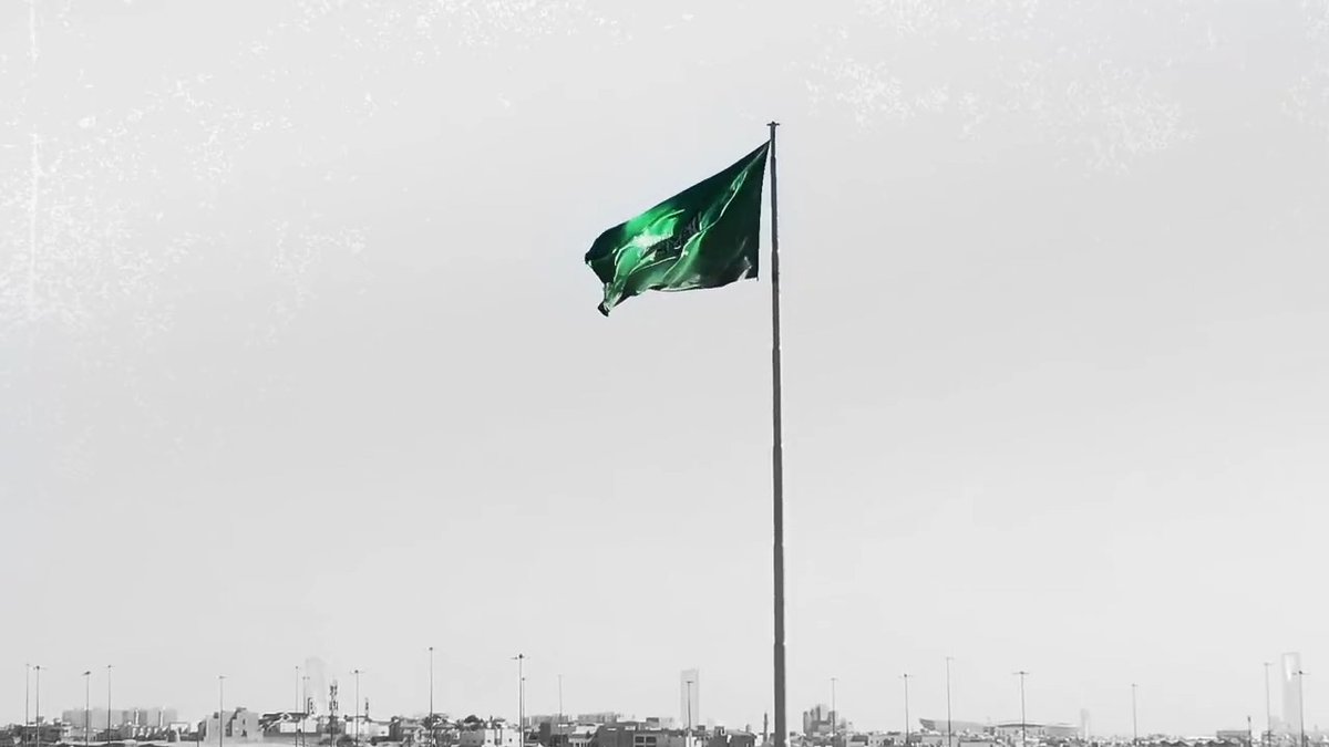 علمنا 🇸🇦 رايتنا وبيرقنا شعارٌ للشموخ، خفّاقٌ عاليًا #يوم_العلم