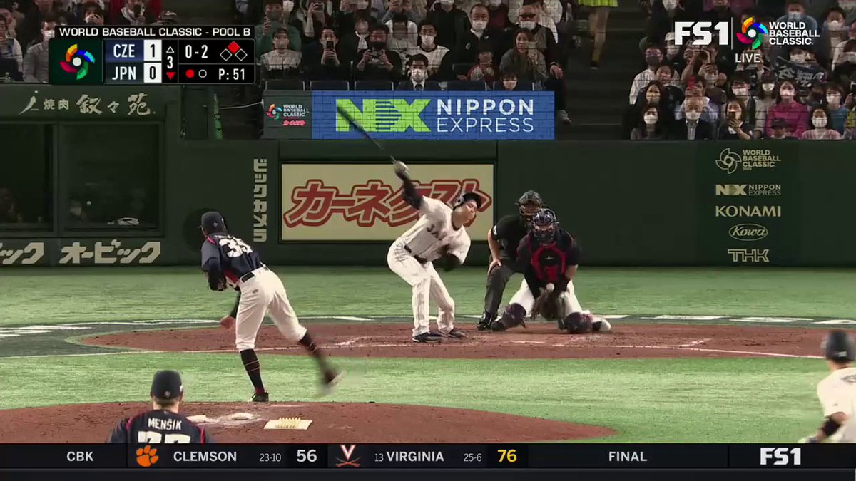 Ondřej Satoria, the 5'8 starter for BaseballCzech, works as a technician for an electricity company. Today he struck out 4 players from Japan whilst never throwing harder than 79.3mph. This included Shohei Ohtani...