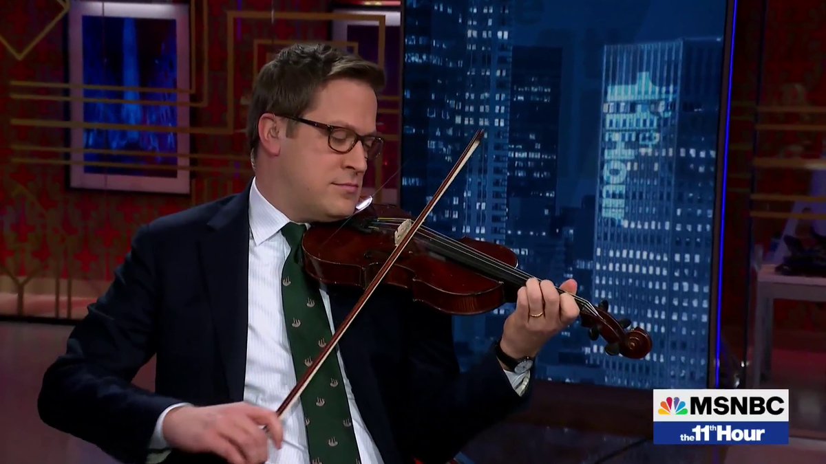 “Bring your fiddle,” Stephanie Ruhle said.